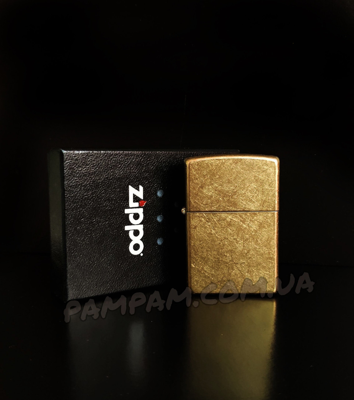 Запальничка Zippo 49477 Regular Tumbled Brass