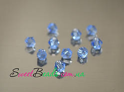 Біконуси 4 мм, блакитний
