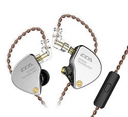 Провідні гібридні навушники CCA CA4 c мікрофоном Black (Гарнітура CCA CA4)