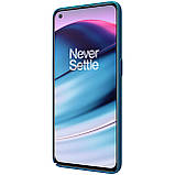 Захисний чохол Nillkin для OnePlus Nord CE 5G (Super Frosted Shield) Blue Синій, фото 6