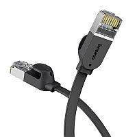 Кабель Baseus high Speed Six types of RJ45 Gigabit network cable (flat cable) 0.5 M \ Black
