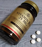Витамин В6 Солгар Solgar Vitamin B6 25 mg 100 таблеток