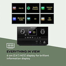 Музичний центр інтернет радіо Auna Connect System S, Німеччина, фото 3