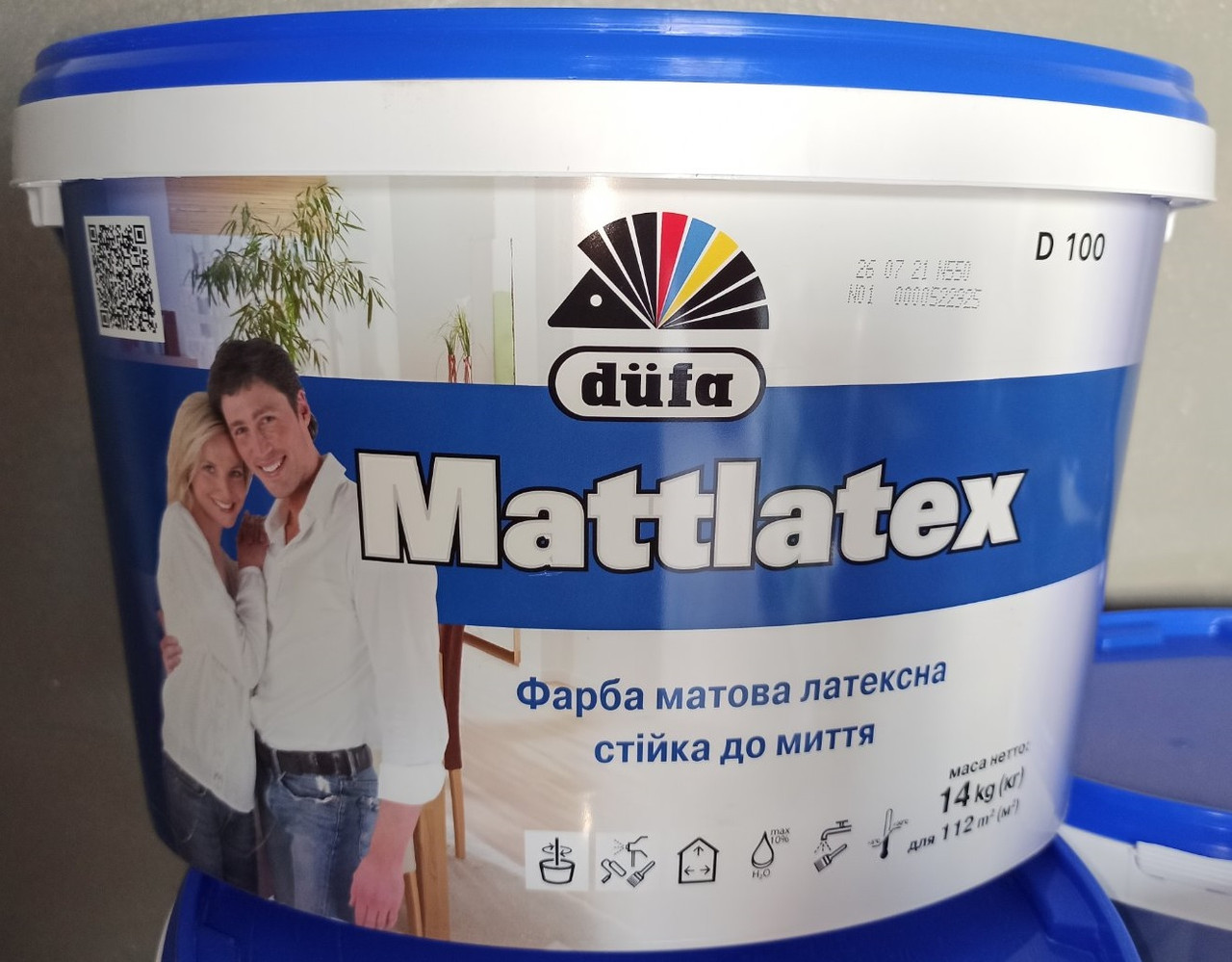 Фарба 14 кг Дюфа Матлатекс Dufa Mattlatex D100