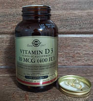 Вітамін Д3 (Холекальциферол) Solgar Vitamin D3 400 250 IU желатинових капсул, фото 3