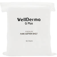 Косметические хлопковые подушечки Wellderma G Plus Premium Pure Cotton Sheet 165 шт.