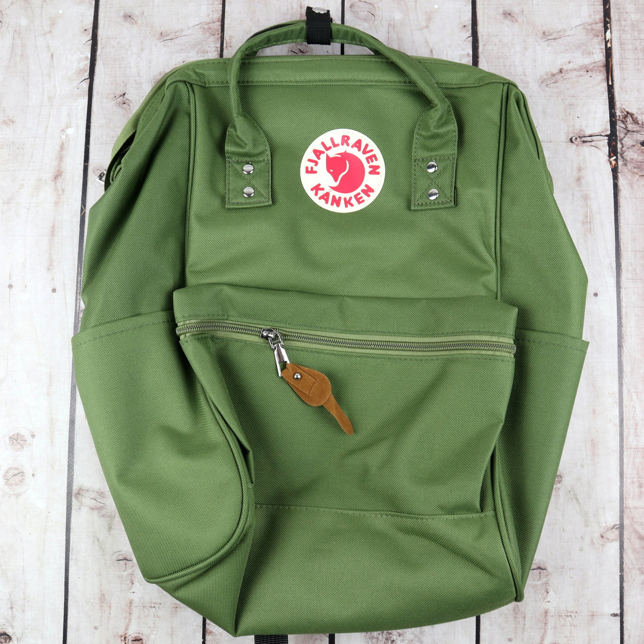 Рюкзак хаки зеленый городской модный 16 литров от бренда Kanken Classic Totepack Канкен школьный - фото 1 - id-p1465795850