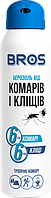 Аерозоль від комарів і кліщів Bros 90 мл (до 6 годин захисту)