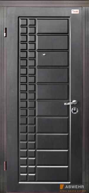 Дверь металлическая Абвер Avers Siona Vinorit Венге темный/Венге светлый для улицы - фото 2 - id-p1412072454