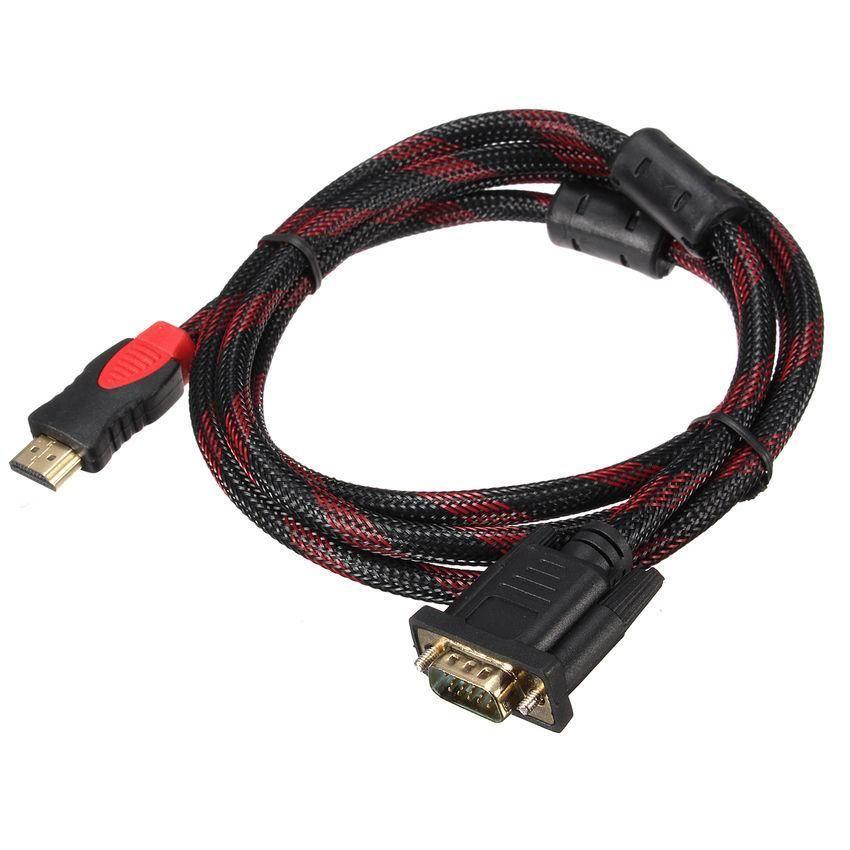 Високошвидкісний кабель GBX HDMI-VGA (V1.4) 1.5M перехідник hdmi vga кабель адаптер позолочений посилений