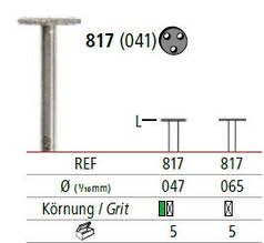 Алмазний бор колісної форми ÖkoDENT (Німеччина), розміри 047–065
