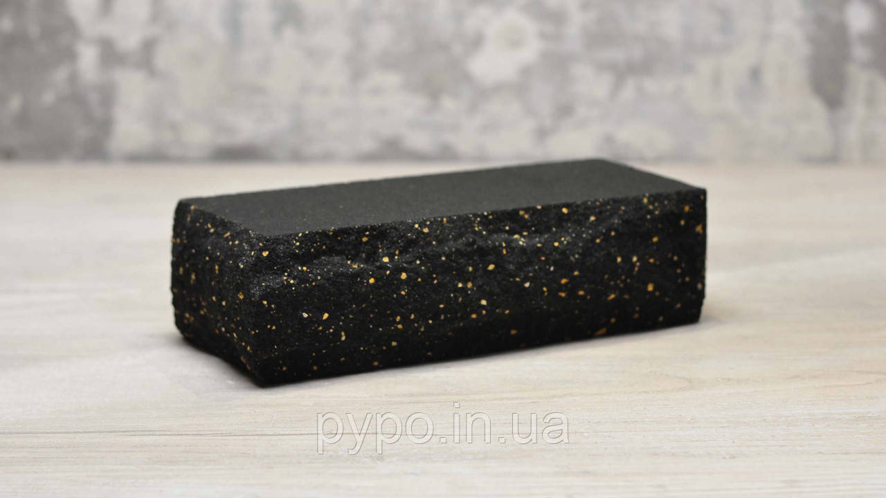 Цегла дорівнює скеля тичок Чорний "Slim Stone".