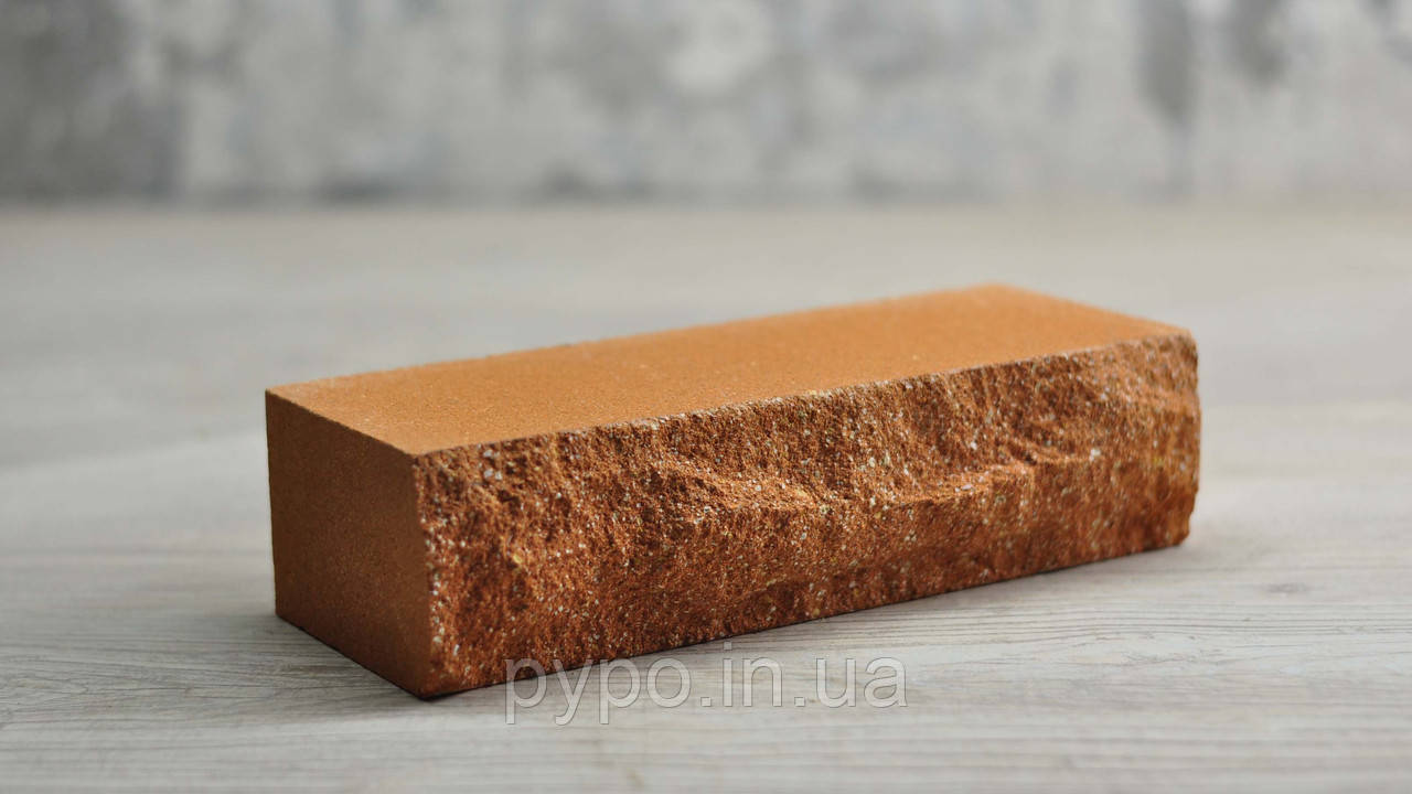 Цегла дорівнює скеля стінова Персик "Slim Stone".
