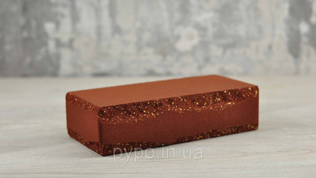 Цегла блискавка кутова Вишневий "Slim Stone".