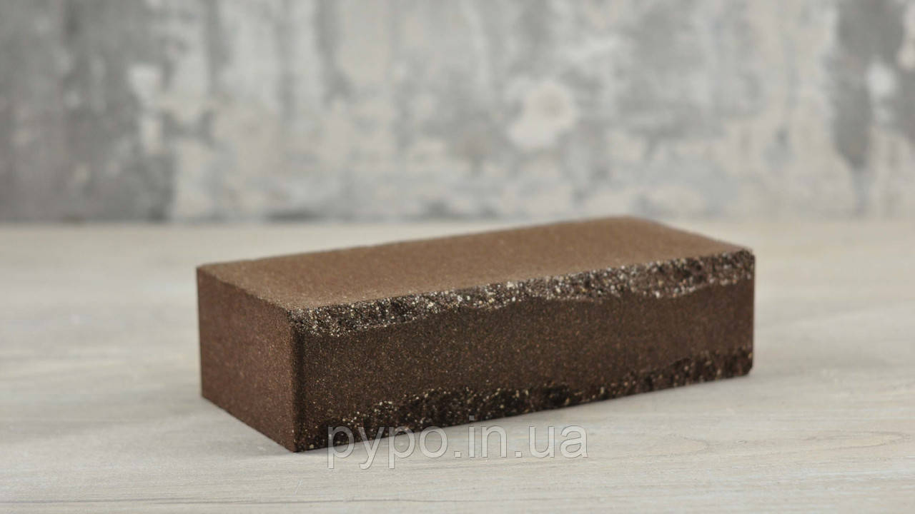 Цегла блискавка стінова Коричневий "Slim Stone".