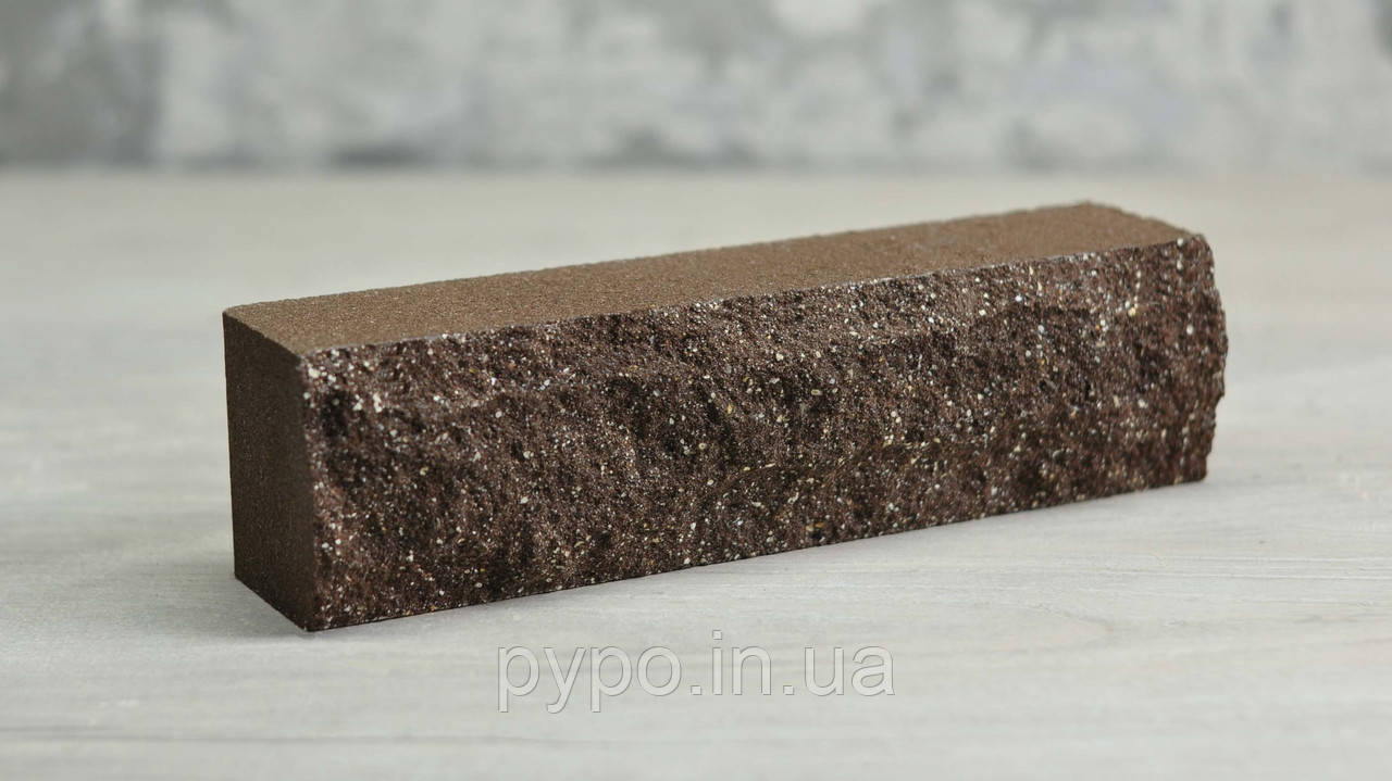 Цегла дорівнює скеля половинка стінова Коричневий "Slim Stone".