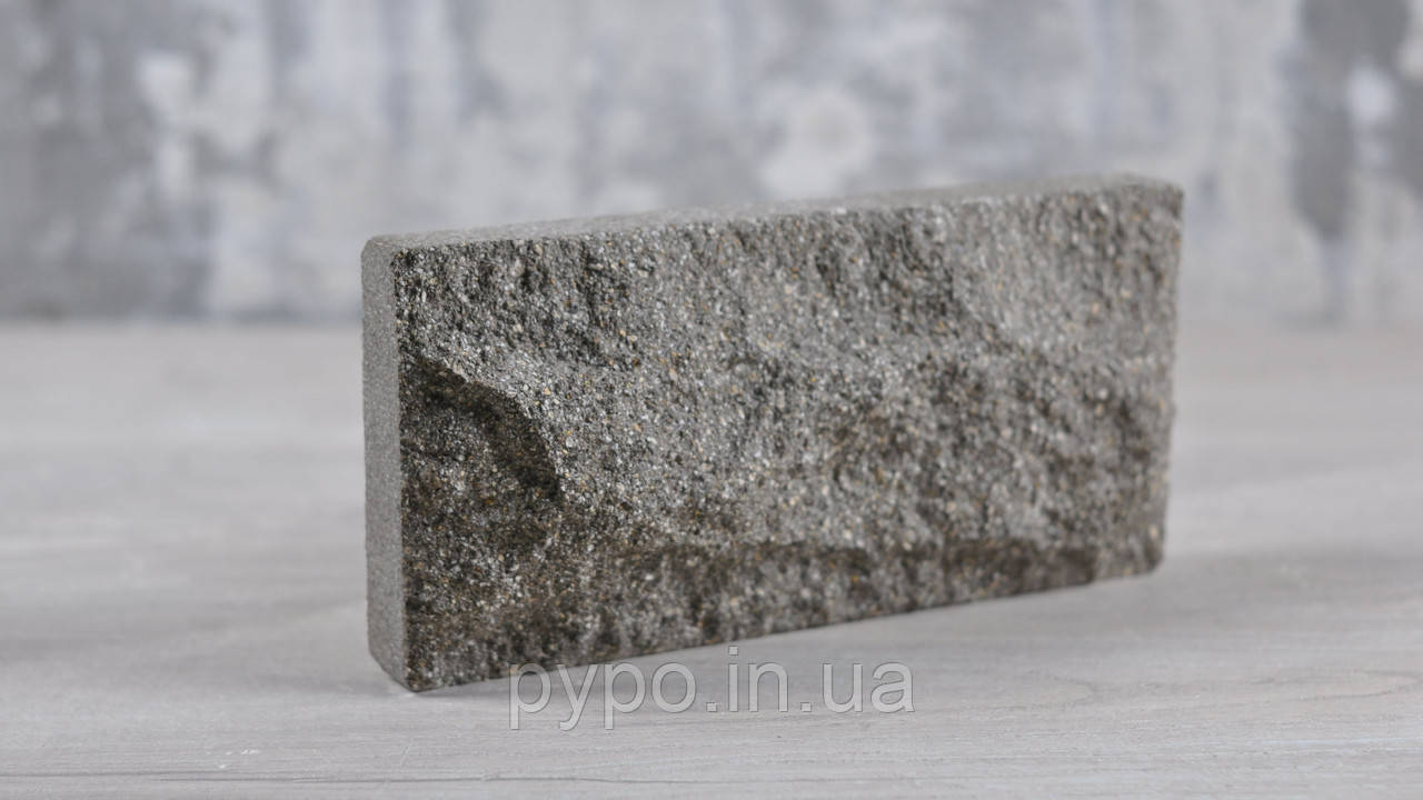 Плитка цокольна дорівнює скеля Сірий "Slim Stone".
