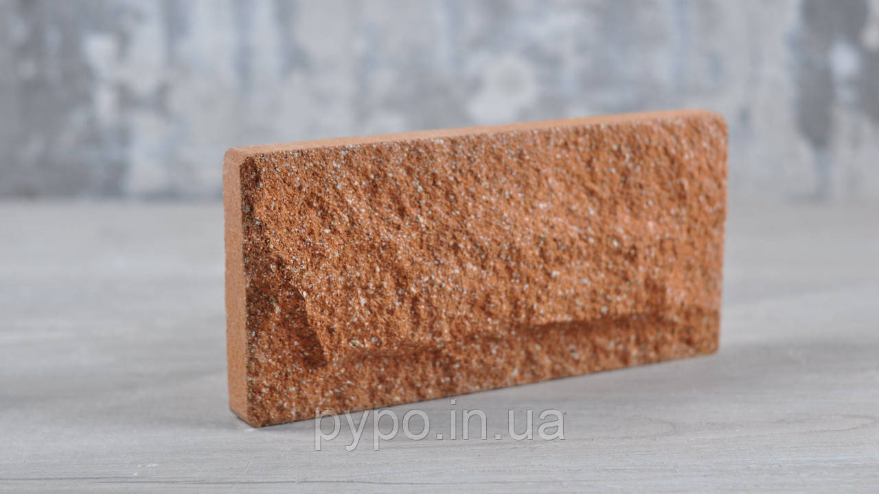 Плитка цокольна дорівнює скеля Персик "Slim Stone".