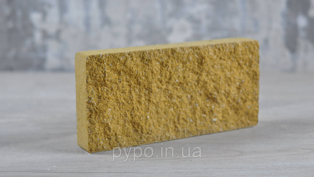 Плитка цокольна колота мармур Жовтий "Slim Stone".