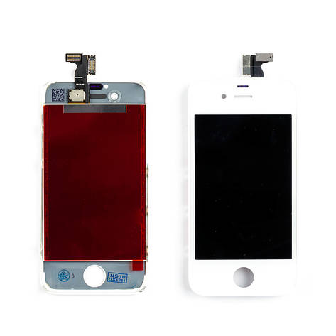 Дисплей APPLE iPhone 4S з білим тачскріном, фото 1