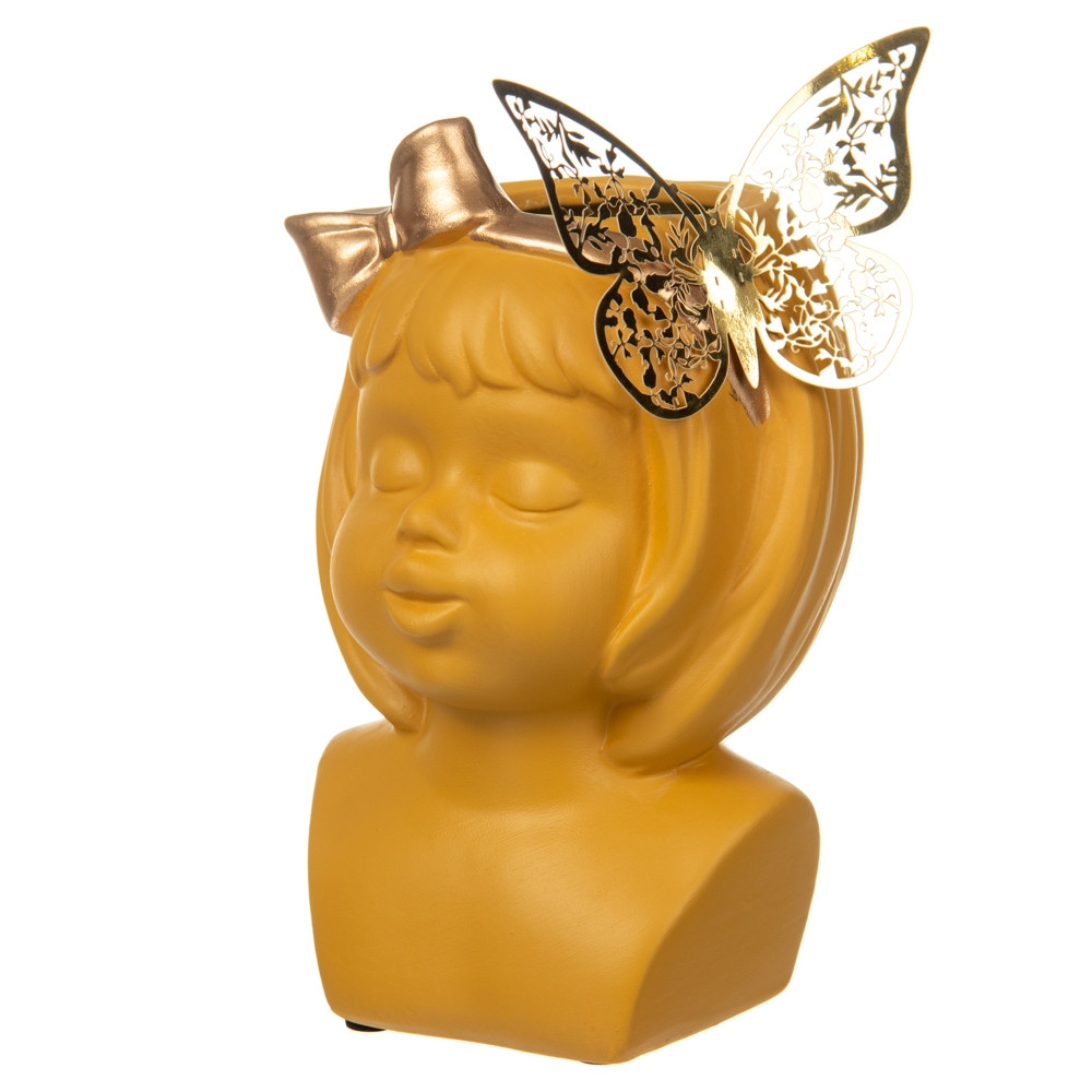 Керамічна ваза колір жовтий (8700-014)