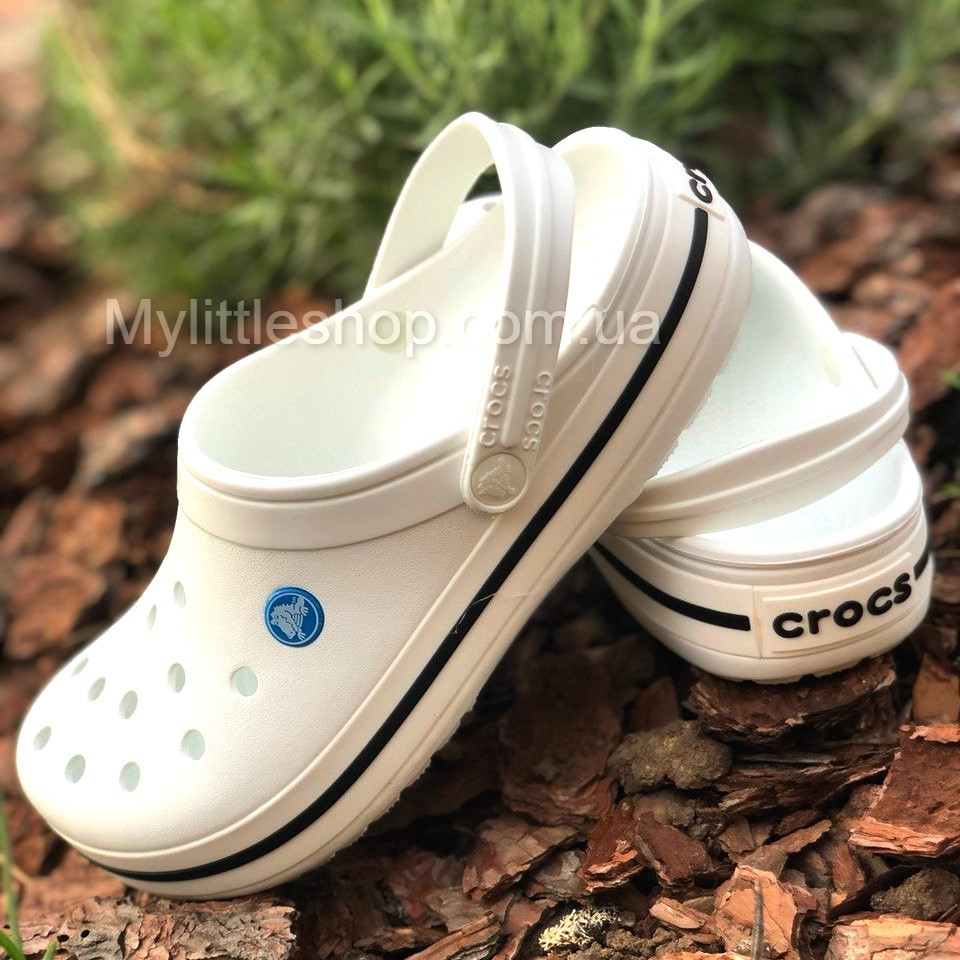 Сабо Crocs Crocband Clog 36 р 22.5-23 см Білі 11016-100-M4/W6 White