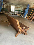 Лавка-стіл трансформер дерев'яна 1500*800*960 сосна, фото 7