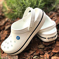 Сабо Crocs Crocband Clog 44 р 28.4-29 см Білі 11016-100-M11/W13 White