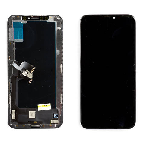 Дисплей APPLE iPhone XS (IPS) (IN CELL) (FHD) (ZY) з чорним тачскріном, фото 1