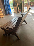 Лавка-стіл трансформер дерев'яна 1500*800*960 сосна, фото 8