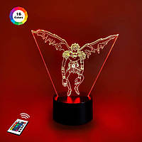 3D нічник "Рюк 2" (ВЧЕННЕ ЗОБРАЖЕННЯ)+ пульт ДК + мережевий адаптер + батарейки (3ААА) 3DTOYSLAMP