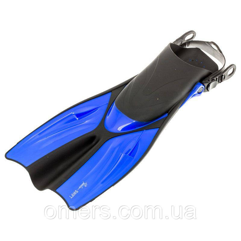 Ласти Marlin SWIFT blue з відкритою п'ятою, короткі