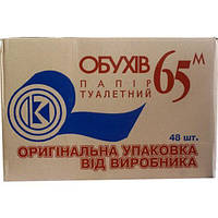 Туалетная бумага Обухов 65 1 слой 48 рулонов