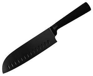 Ніж Santoku Bergner Blackblade 175 мм з антибактеріальним покриттям 8776BG