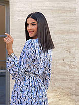 Платня Агата 002 жіноче Приємний запах з оббірками у кольоровий принт Smdi6314, фото 3