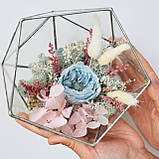 Флораріум з мохом, довговічними рослинами і трояндою «Blue rose», фото 7