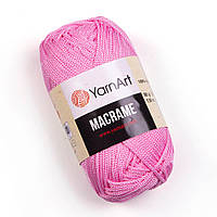 Пряжа YarnArt Macrame (Макраме) 147 розовый (шнур для вязания, нитки для макраме)