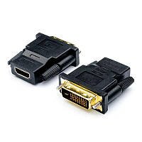 Переходник Atcom DVI - HDMI (M/F), 24pin, Black (11208)