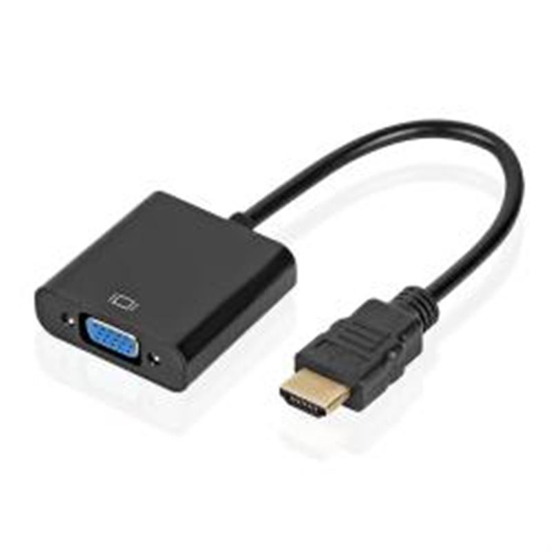 Адаптер Atcom (9220) HDMI - VGA, 0.1 м, чорний