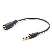 Аудио-кабель Gembird CCA-419, 3.5мм M/F, кроссовер контактов GND и MIC