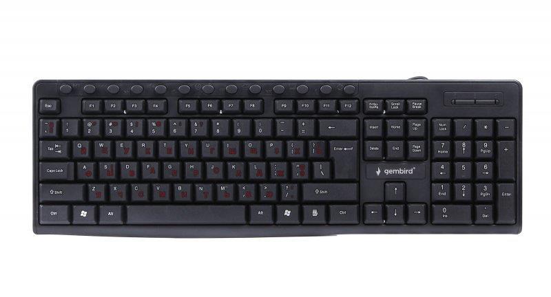 Клавіатура Gembird KB-UM-107-UA Black USB UKR
