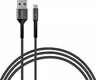 Кабель Intaleo CB0 USB-microUSB 1.2 м Black/Grey (1283126495649)