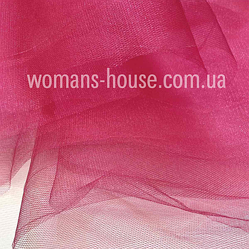 Фатин м'який (середня жорсткість) Крістал ширина 3 м Рожева Малина