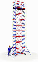 Вышка тура 1,2х2 (8+1) - 12,2м рабочая высота (с домкратами)