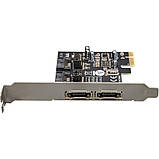 Контроллер Frime ASM1061 (ECF-PCIEto2.2SATAIII.LP) PCI-E-2xеSATA+2xSATA III, фото 5