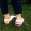 Сабо Crocs Crocband 45 р 29.2-29.7 см Різнокольорові білі 206361-94S-M12/W14 Rainbow Block White, фото 10