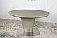 Овальний розсувний стіл Nicolas Georgia 140-180х95см мокко МДФ з матовим скляним покриттям на колоні, фото 3