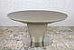 Овальний розсувний стіл Nicolas Georgia 140-180х95см мокко МДФ з матовим скляним покриттям на колоні, фото 2