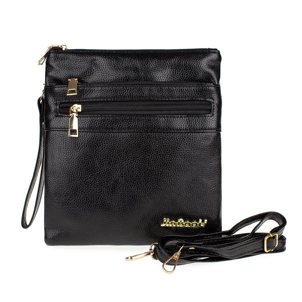 Жіноча сумка-планшет через плече 4 відділення на блискавці JBL чорна