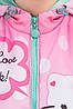 Яскраві дитячі куртки для дівчаток демісезонні з Кітті розмір 104,110,116, фото 3